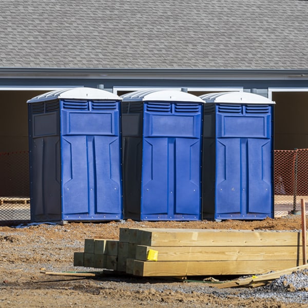 are there any restrictions on where i can place the portable restrooms during my rental period in Harpersville Alabama